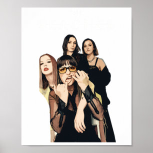 Poster Adesivo de Arte da Banda Beache 