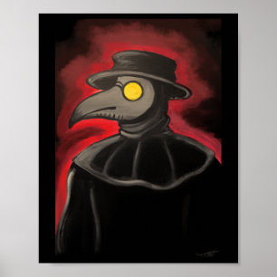 Poster Adesivo de pintura de médico de praga