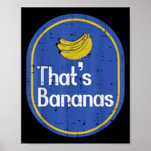 Poster Adesivo Isso É Banana Fantasia de Fruta no Hallowe