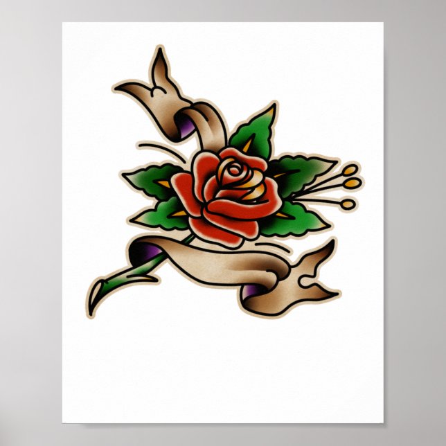 Poster Adesivo Trad Tattoo 005  (Frente)
