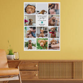 Poster Adeus Mais Difícil | Pet Memorial Colagem de 11 Fo