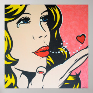 Poster Adeus - pop art original triste