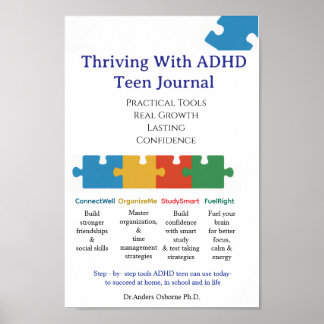 POSTER ADHD FRONT COVER TEEN JOURNAL