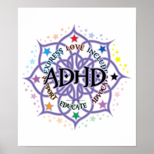 Poster ADHD Lotus tribal