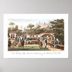 Poster adiantado das caricaturas do impressão da