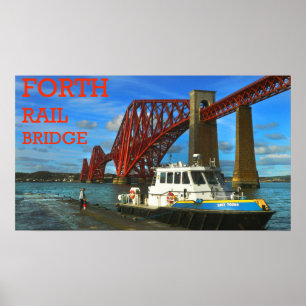 Póster adiante ponte do trilho