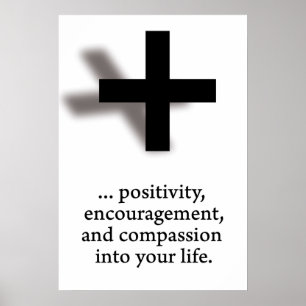 Póster Adicionando positividade