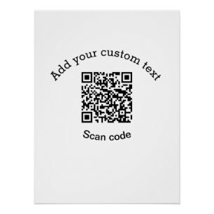 Póster Adicionar a sua atividade de código QR de análise 
