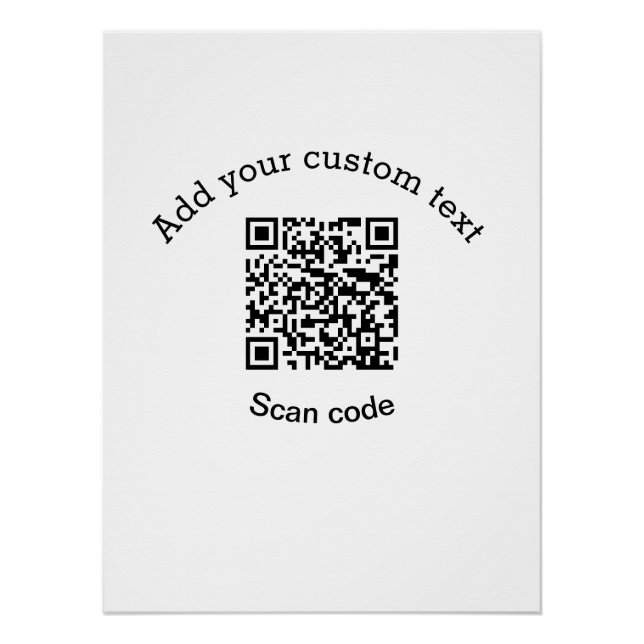 Póster Adicionar a sua atividade de código QR de análise  (Frente)