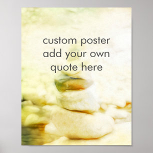 Poster adicionar aspas rock cairn tranquil cores