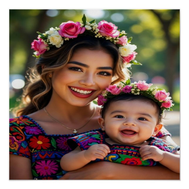 Póster Adicionar bela foto de bebê Personalizar (Frente)