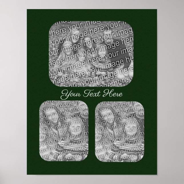 Poster Adicionar Colagem de Modelo de Foto (Frente)