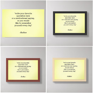 Poster Adicionar / Criar Sua Própria Citação