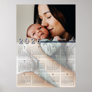 Poster Adicionar foto Calendário 2026 Foto