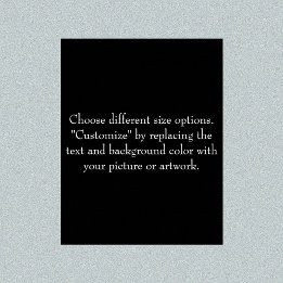 Poster Adicionar Imagem ou Trabalho de arte, Criar à sua