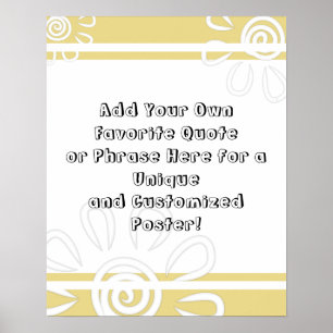 Poster Adicionar Linhas de Cotação Personalizadas e Flore