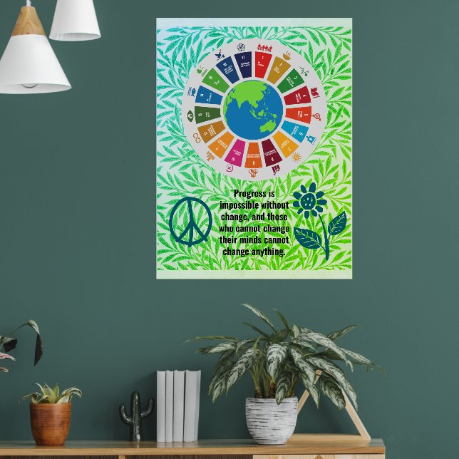 Poster Adicionar presentes de aniversário de tendências d (Sala de Estar 1)