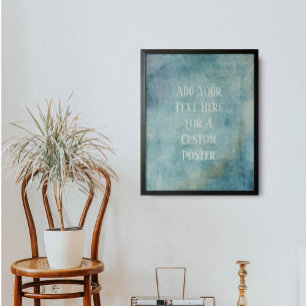 Poster Adicionar Seu Grunge De Teto Em Negrito De Texto P