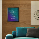Poster Adicionar Seu Texto Personalizado Roxo E Grunha De<br><div class="desc">O fundo é coberto por um gráfico em tons de roxo profundo e lacrimejo, riscado e de alto contraste, com tons de roxo profundo e lacrimejo. Sobre isso, foi adicionado um campo modelo para o seu texto. Use este espaço para adicionar sua citação ou sentimento favoritos. Talvez seja engraçado. Talvez...</div>