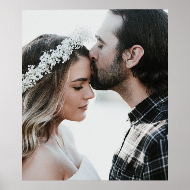 Poster Adicionar Sua Própria Foto Personalizada De Dois L (Frente)