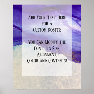 Poster Adicionar Sua Tinta De Álcool Abstrato Roxo De Tex