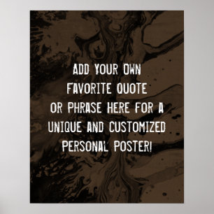 Poster Adicionar um mármore preto com uma citação persona