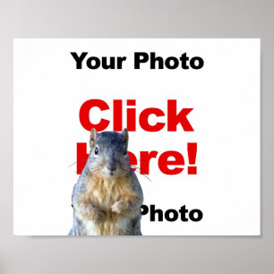 Póster Adicionar um pôster de foto personalizado de um es