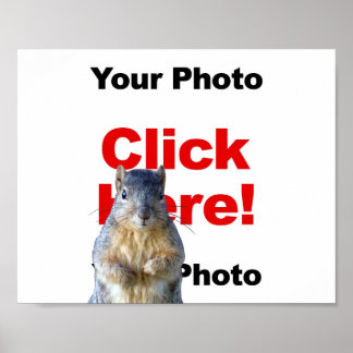 Póster Adicionar um pôster de foto personalizado de um es