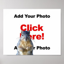 Adicionar um pôster de foto personalizado de um es