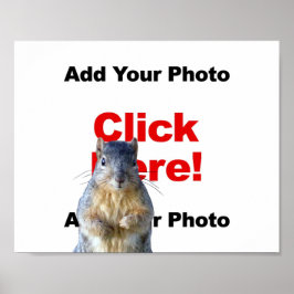 Póster Adicionar um pôster de foto personalizado de um es