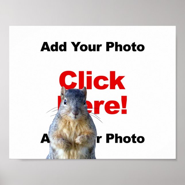 Póster Adicionar um pôster de foto personalizado de um es (Frente)
