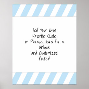 Poster Adicionar uma cotação personalizada Stripes diagon