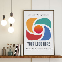 Adicione Seu Logotipo de Negócios Personalizado Ma
