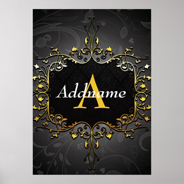 Poster Adicione seu nome e inicial (Frente)