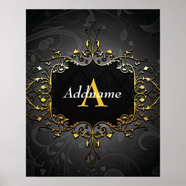 Poster Adicione seu nome e inicial (Frente)