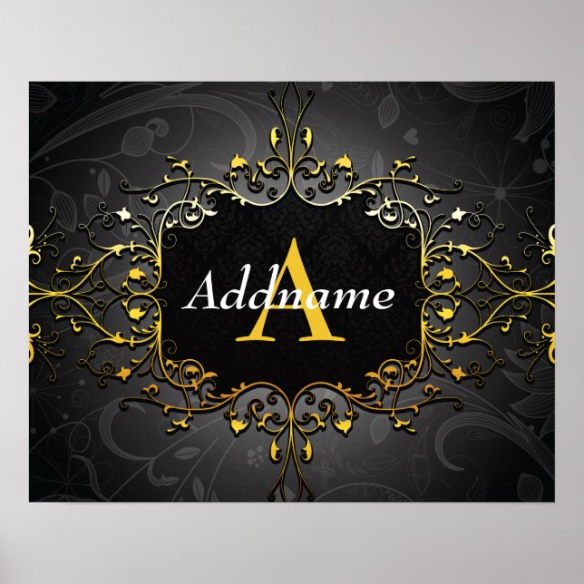 Poster Adicione seu nome e inicial (Frente)