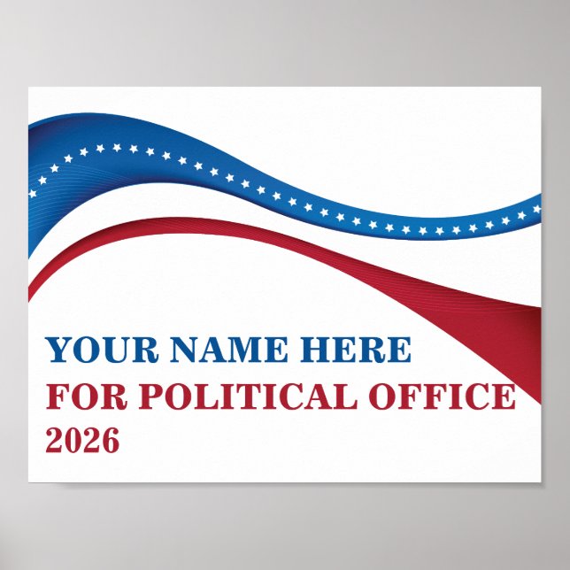 Poster Adicione Seu Próprio Candidato para Presidente 202 (Frente)