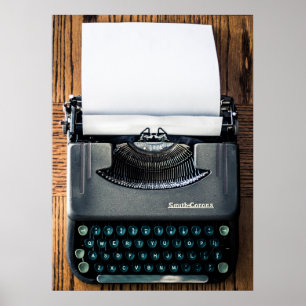 Póster Adicione seu próprio texto ao papel de máquina de 