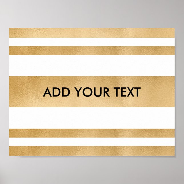 Poster Adicione seu próprio texto personalizado, faixas d (Frente)