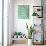 Poster Adicione Seu Texto Personalizado Curva-Turquesa<br><div class="desc">Sobre um plano de fundo sutil, um campo modelo foi adicionado para o seu texto. Use este espaço para adicionar sua citação ou sentimento favoritos. Talvez seja engraçado. Talvez você precise de um poster que o motive. Seja qual for a sua razão, faça deste design. A fonte pode ser alterada...</div>