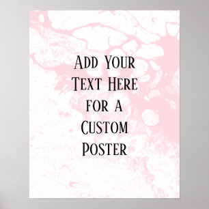 Poster Adicione Seu Texto Personalizado, O Mármore Rosa 