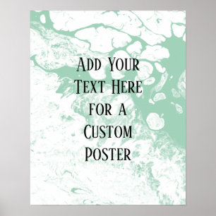 Poster Adicione Seu Texto Personalizado, O Mármore Verde