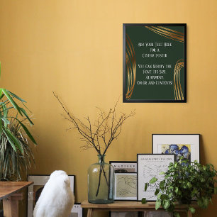 Poster Adicione Seus Ocorrências Douradas Escritas De Te