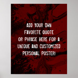 Poster Adicione Sua Cotação Personalizada Mármore Preto,