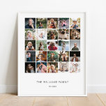 Poster Adicione sua própria coleção de fotos personalizad<br><div class="desc">Este design imprimiu o Poster de Colagem de Fotos Add Your Self Custom Family 25 que pode ser personalizado com o seu texto. Clique no botão "Personalizar" e use nossa ferramenta design para modificar este modelo. Veja a Design de Arte Gráfica para outros produtos que combinam com este design!</div>