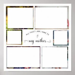 Poster Adicione sua própria Cólula Fotográfica Mãe Melhor