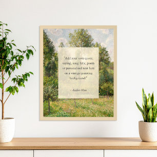 Poster Adicione Sua Própria Pintura Visão Paisagem