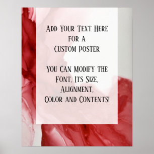 Poster Adicione Sua Própria Tinta De Álcool Abstrato Ve