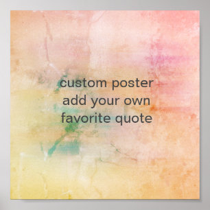 Poster adicione uma citação abstrato tinta design cor-de-