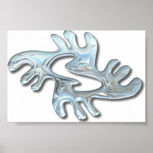 Póster Adinkra-peace-glass